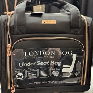 London Fog Black Under Seat luggage 15”